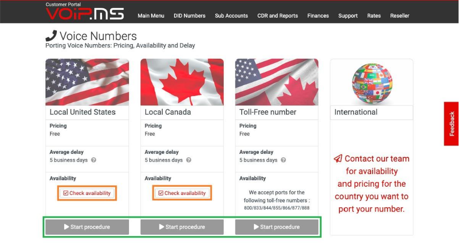The porting process with VoIP.ms